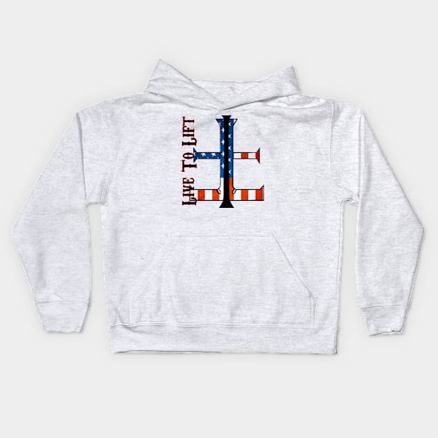 American Kids Hoodie by Live To Lift